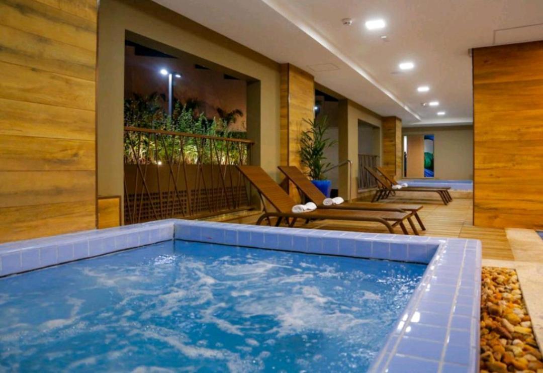 Apto Em Resort De Olimpia Frente Ao Thermas Do Laranjais Extérieur photo